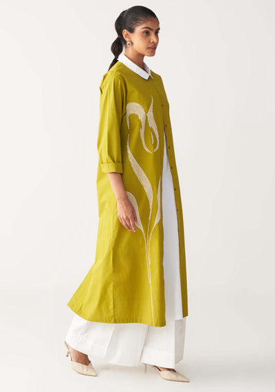 INFINITY EMB. JACKET -LIME