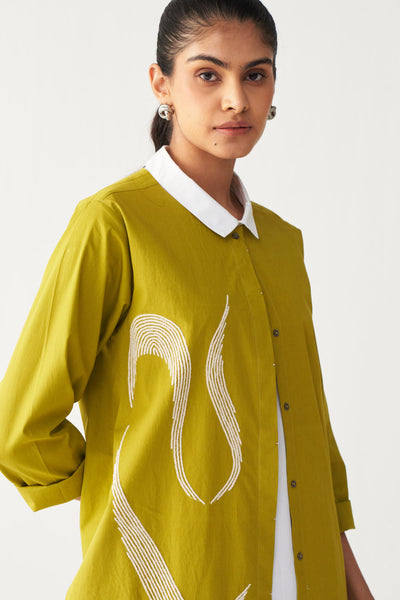 INFINITY EMB. JACKET -LIME