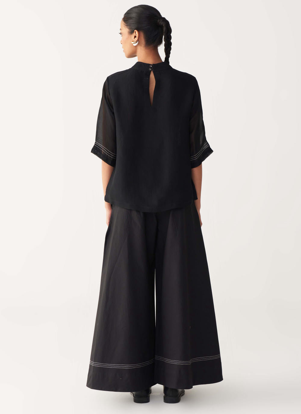POPPY TOP-BLACK