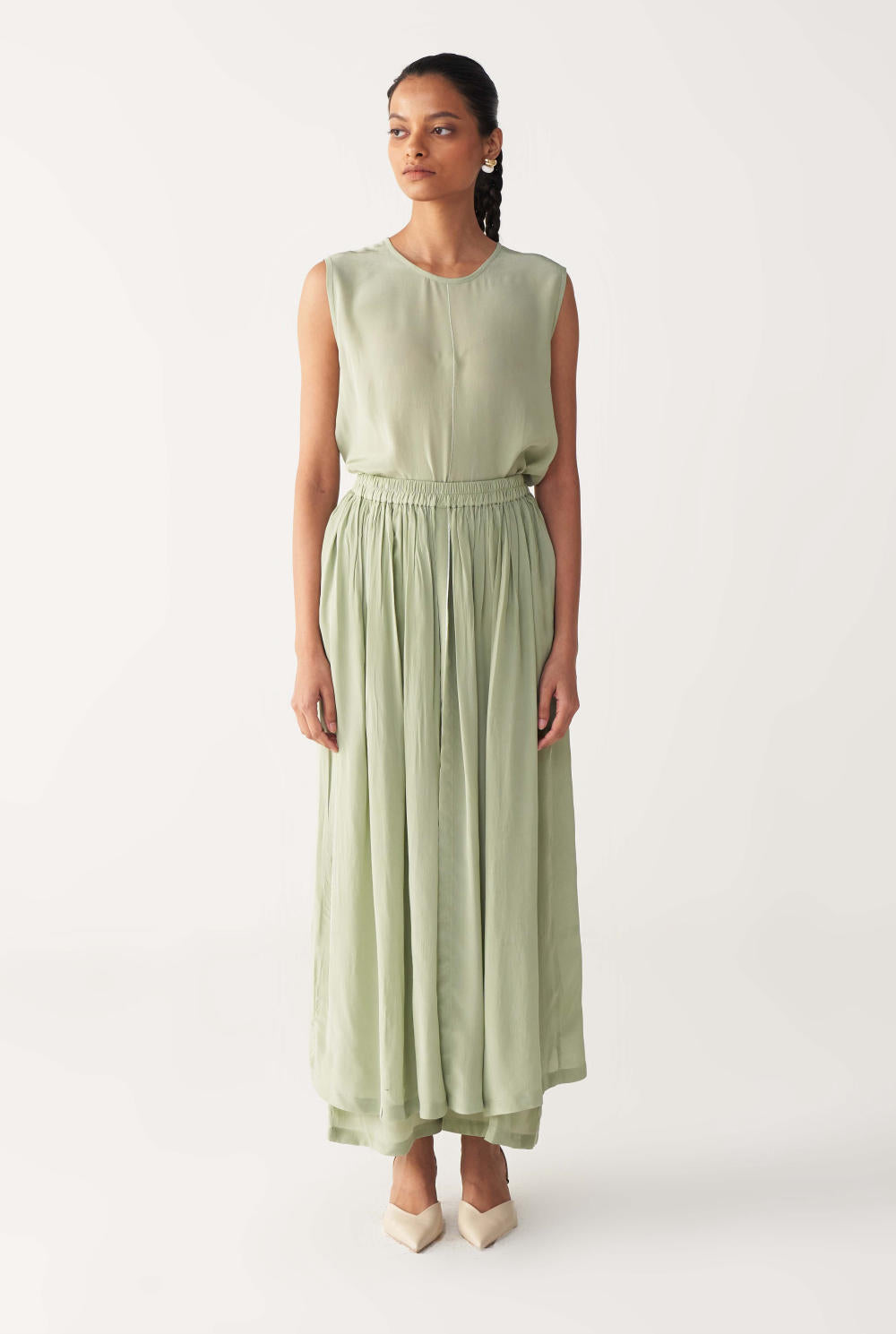 SKIRT PANT-MINT