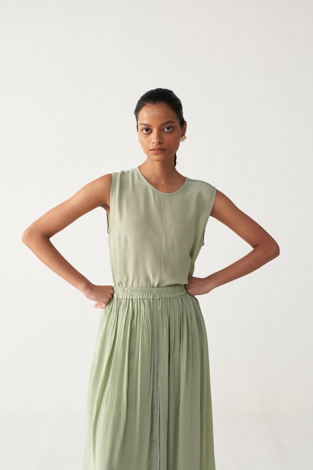 SKIRT PANT-MINT