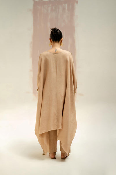 Moroccan Kaftan with Pants-Camel
