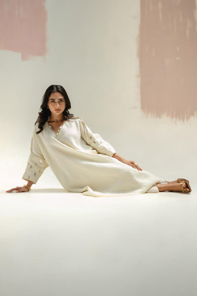 Star Antifit Kurta + Pants-White