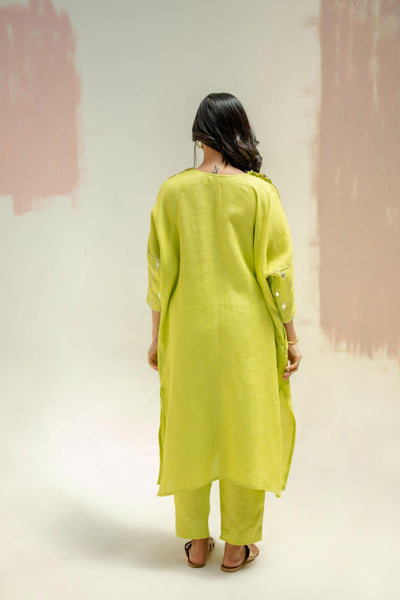 Star Antifit Kurta with Pants-SUBLIME NEON