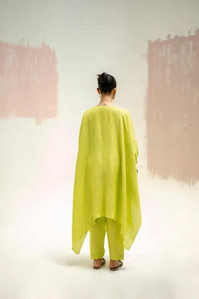 Moroccan Kaftan with Pants-SUBLIME NEON