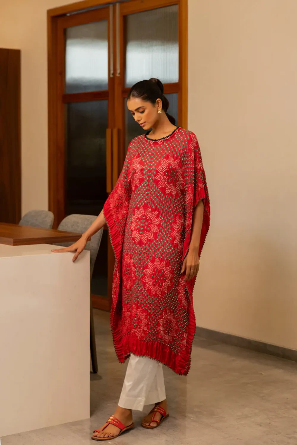 STAR KAFTAN-RED