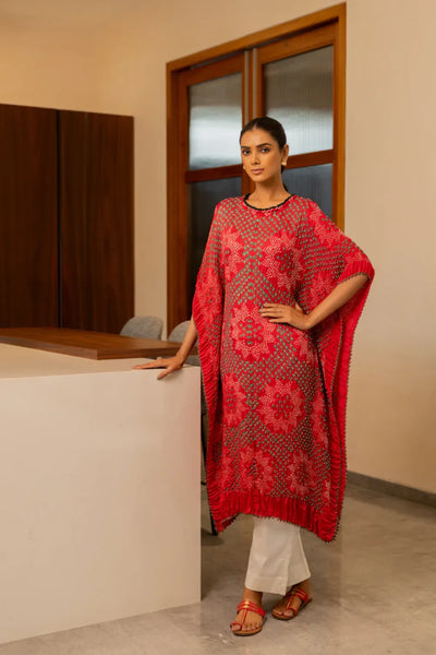 STAR KAFTAN-RED