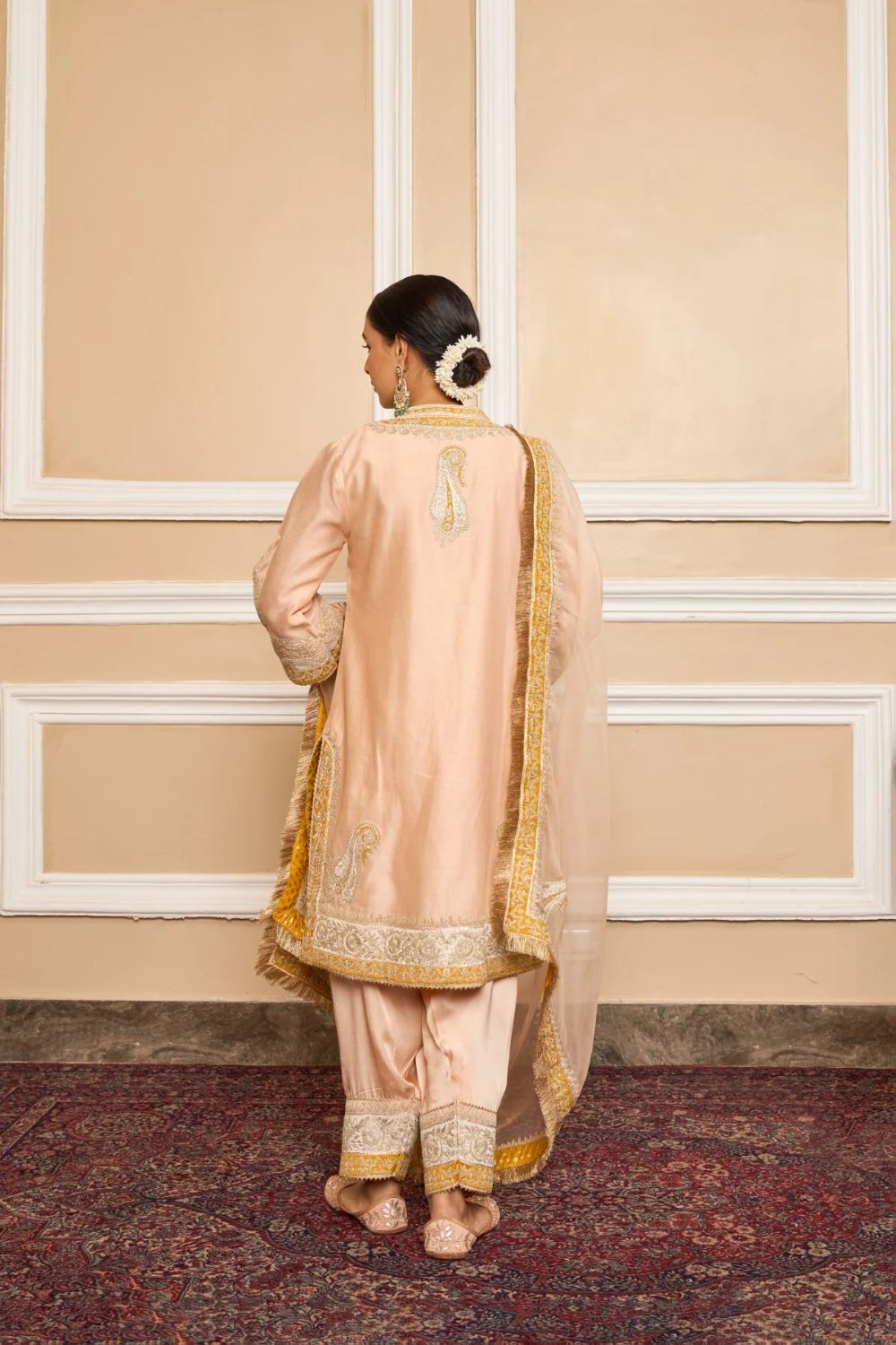 Sabaa Straight kurta with salwar and dupatta-Rosepink