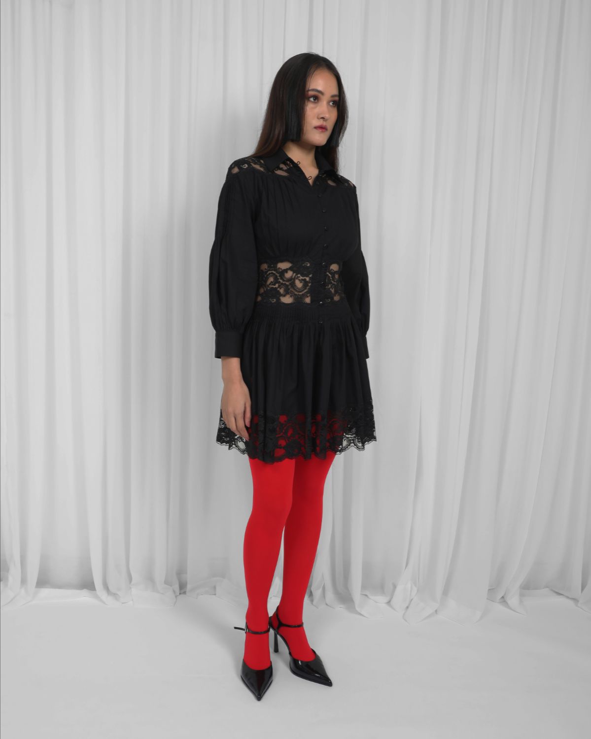 Salem Mini Dress-Black