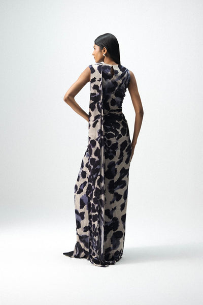 SAMBURU TOP AND PRE-DRAPED SAREE SET