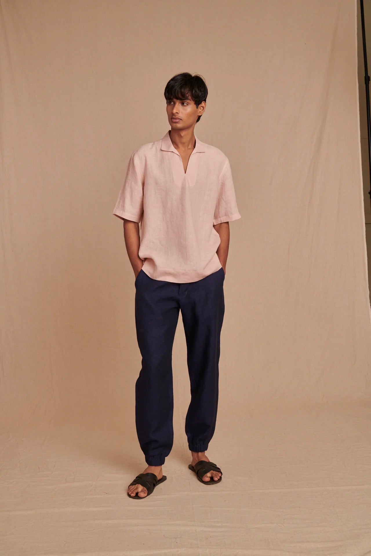 Neel Linen Denim Men's Jogger Pants