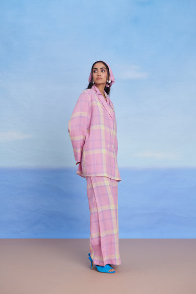 Cassata Linen Bell Bottom Pants