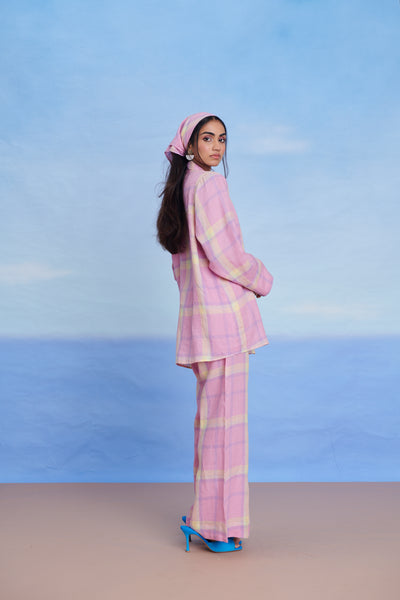 Cassata Linen Bell Bottom Pants