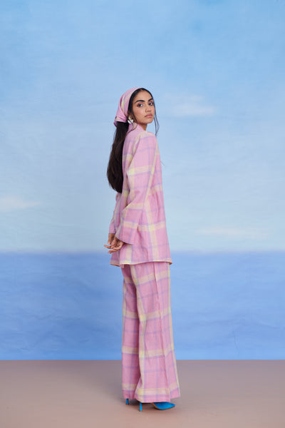 Cassata Linen Bell Bottom Pants
