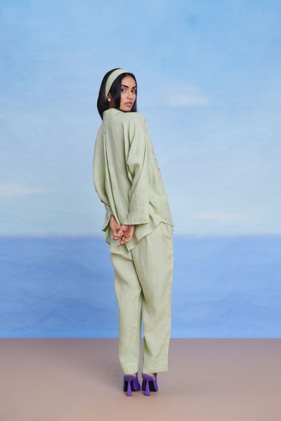 Pista Linen Oversized Flared Shirt