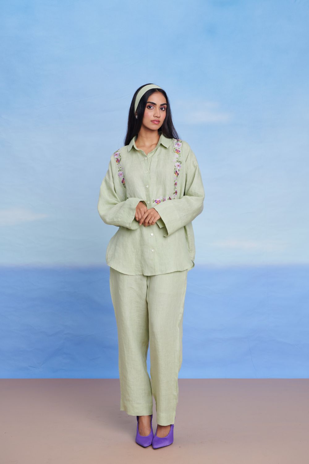 Pista Linen Oversized Flared Shirt