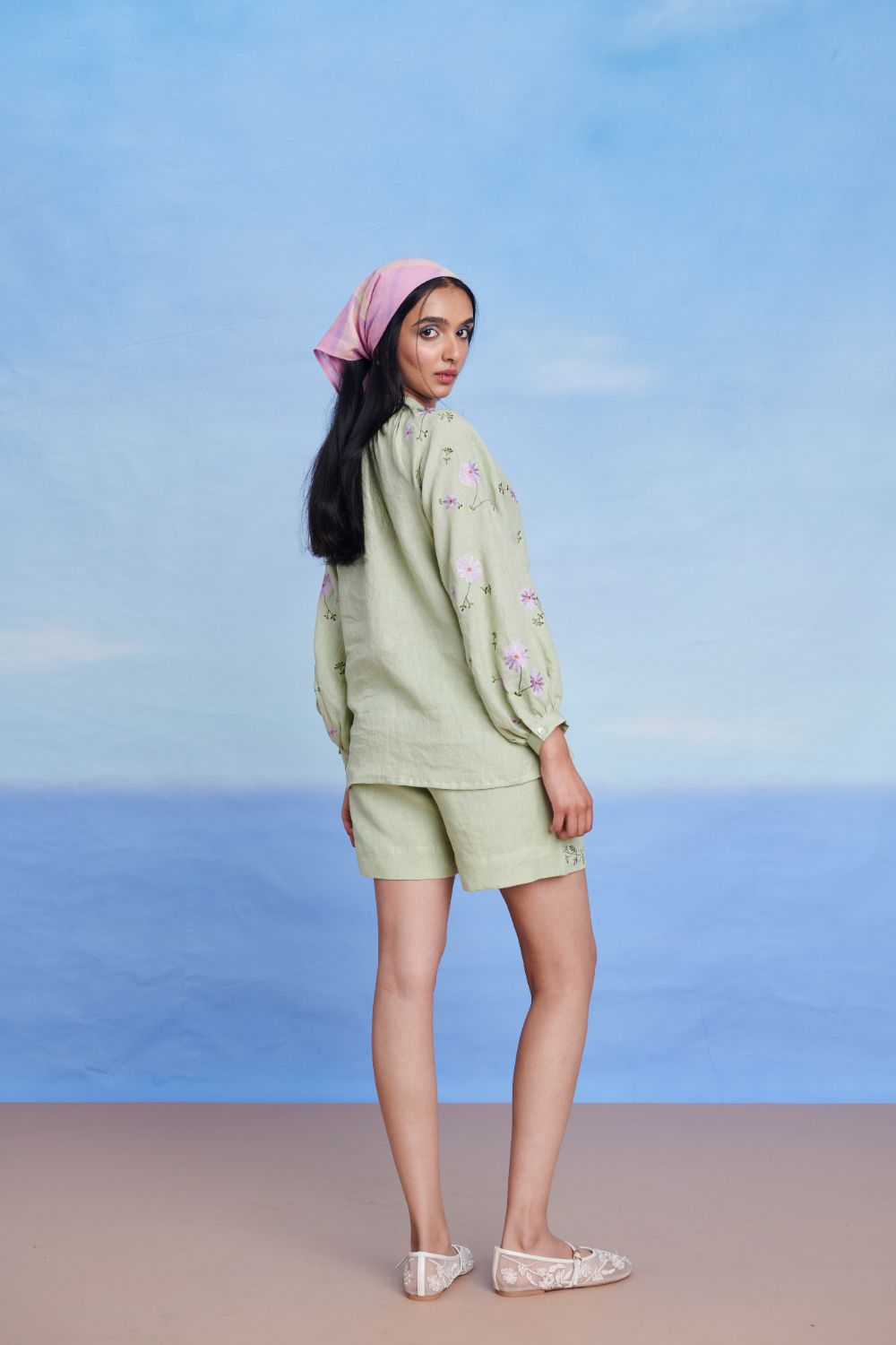 Pista Linen Billow Top