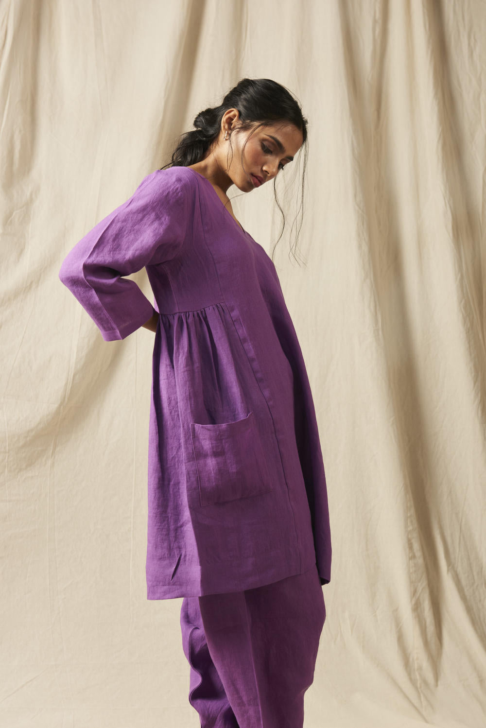 Jambu Linen Women's Kurta Set