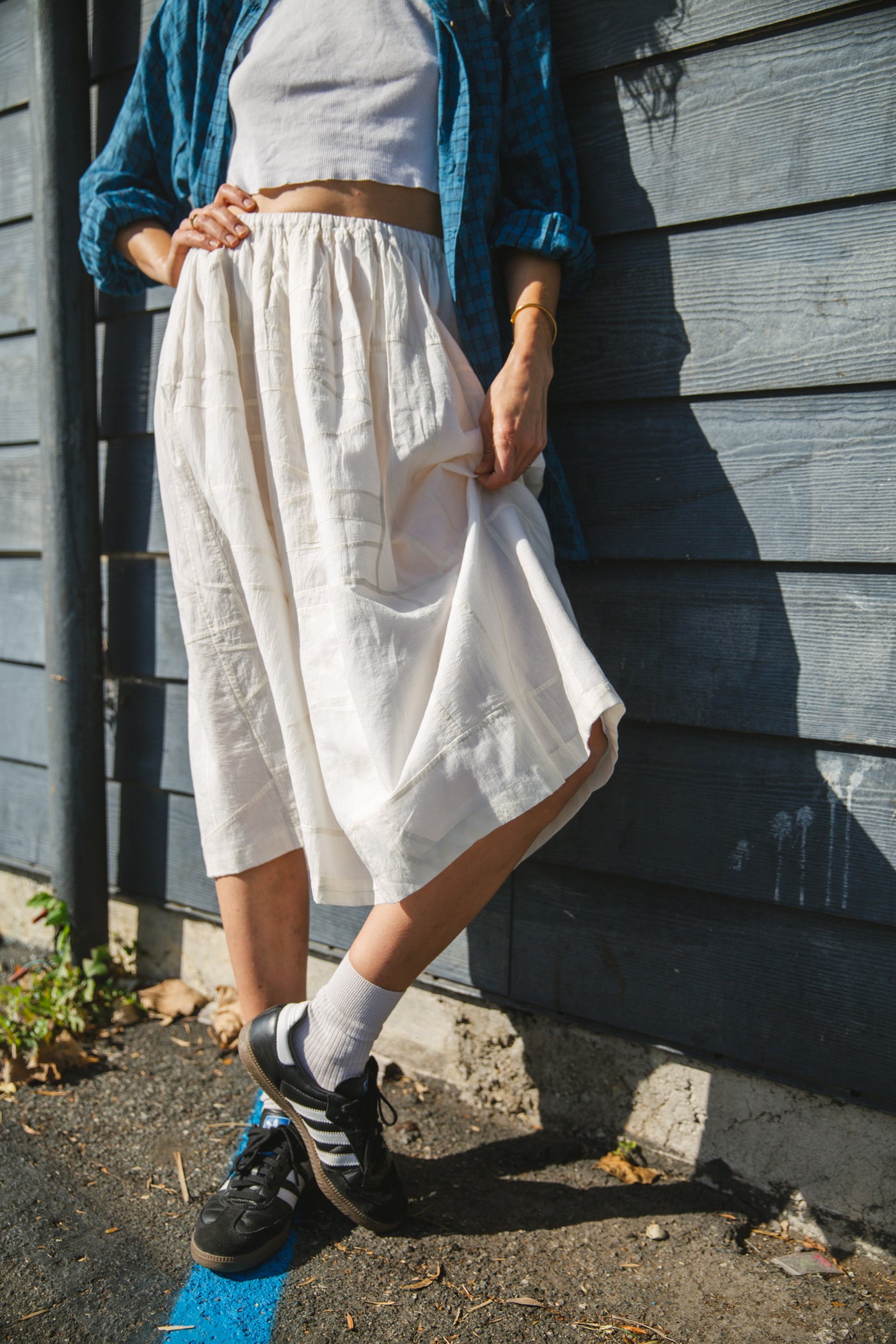 Silver Lake Skirt-White