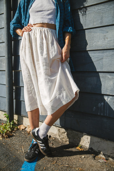 Silver Lake Skirt-White