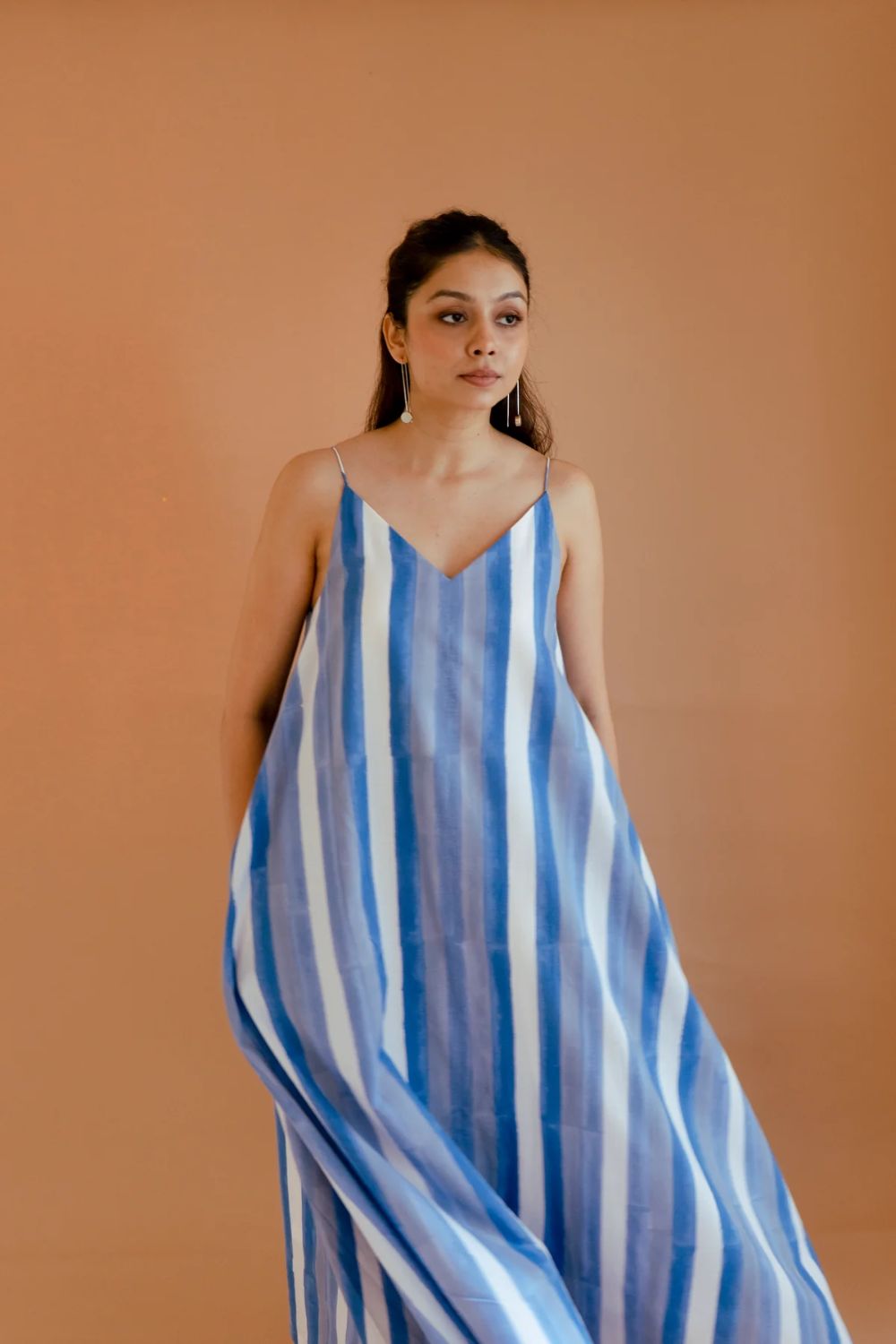 Strokes in Blue Dress