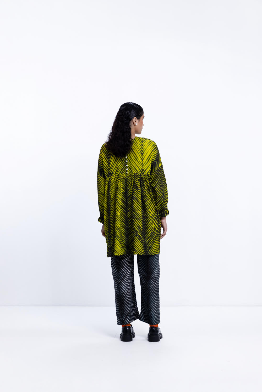 THE SEA TUNIC SET - LIME/BLACK (SET OF 2)