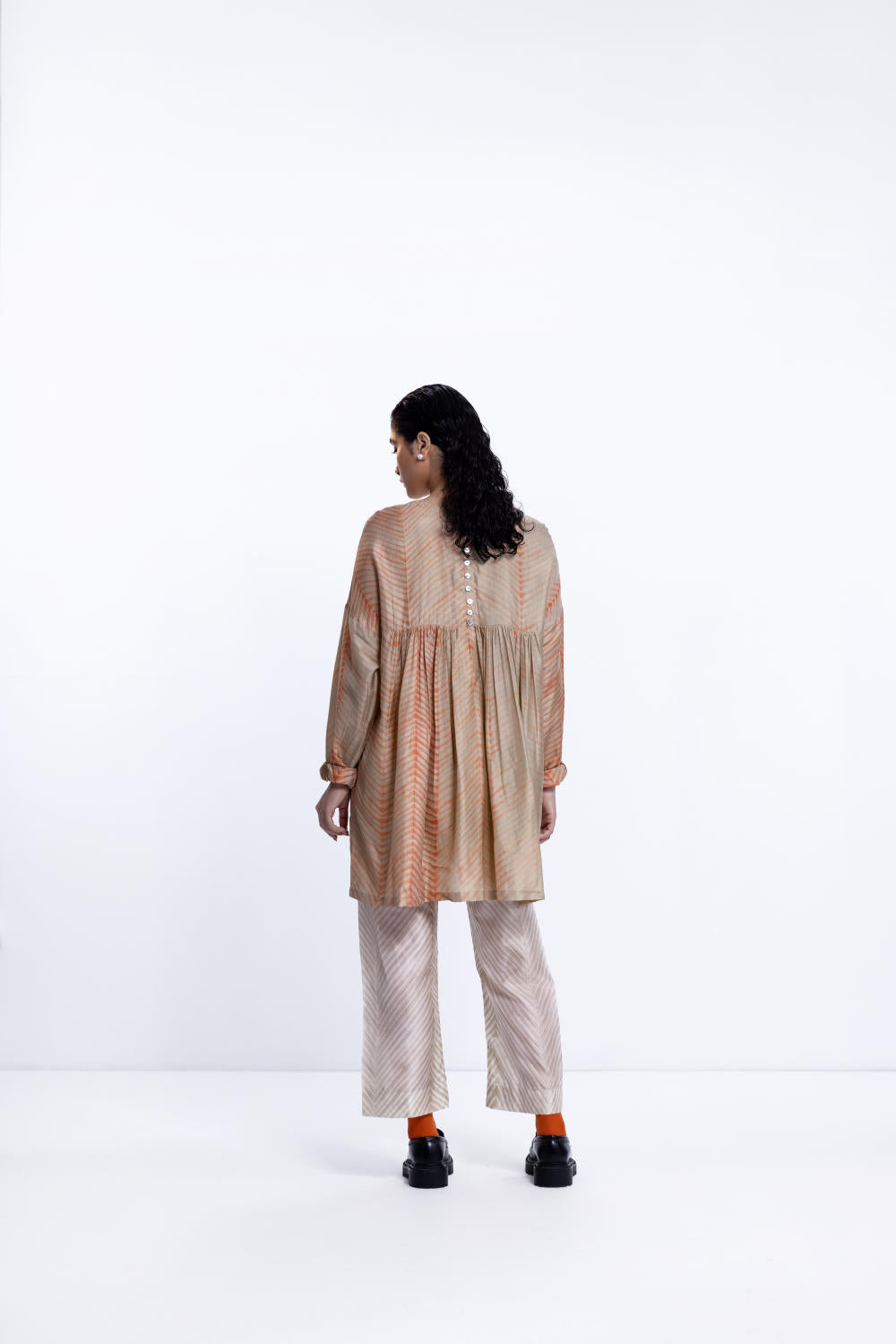 THE SEA TUNIC SET - RUST/BEIGE (SET OF 2)