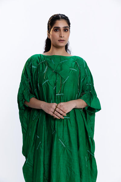 SEA SHELL KAFTAN - EMERALD