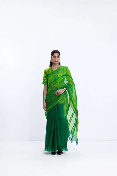 THE SEA SAREE - EMERALD