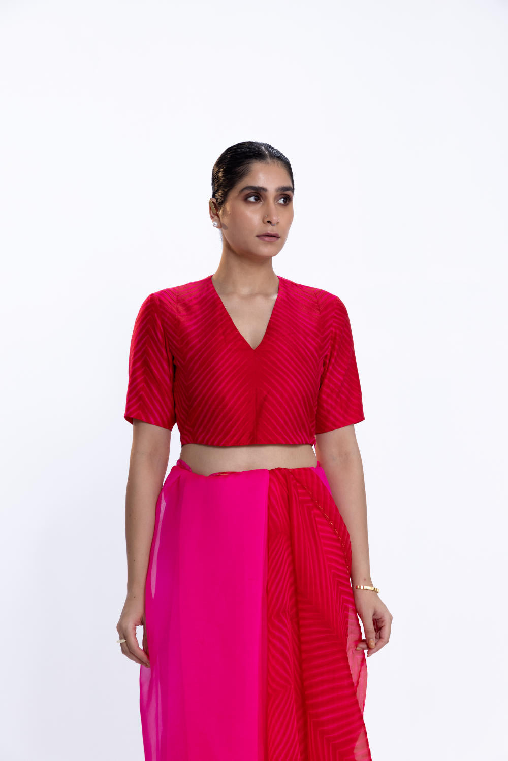 THE SEA BLOUSE - RANI/RED