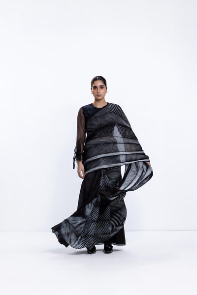 THE SEA SAREE - BLACK