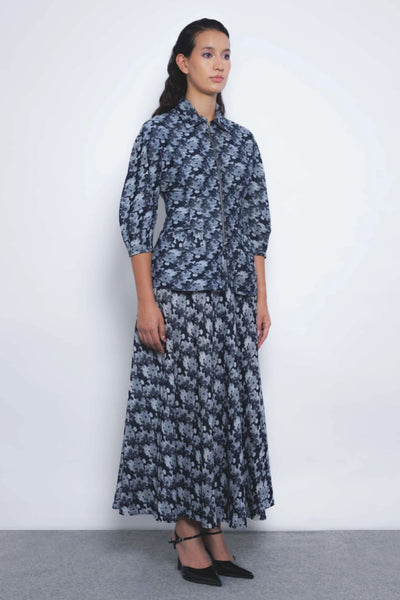 Sumiere Circular Skirt - Indigo