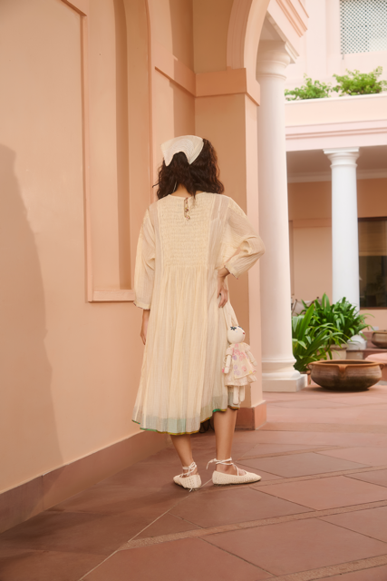 KATIE DRESS-IVORY