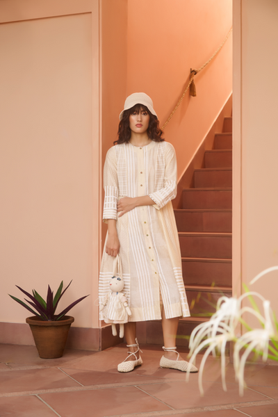 MAGGIE DRESS-IVORY
