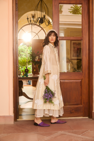 TABBY DRESS-IVORY