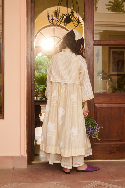 TABBY DRESS-IVORY