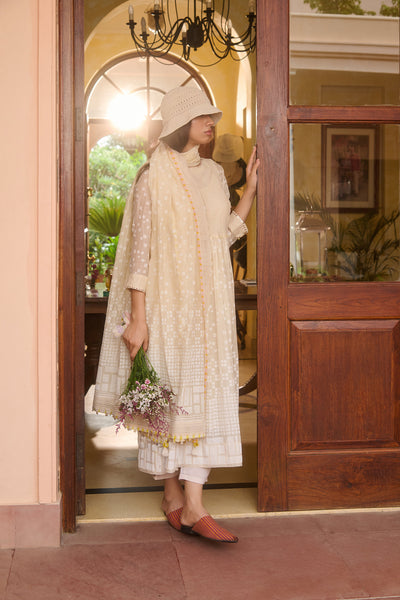 AVA DUPATTA-IVORY