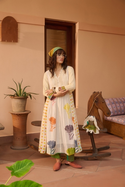 POPPY KURTA-IVORY