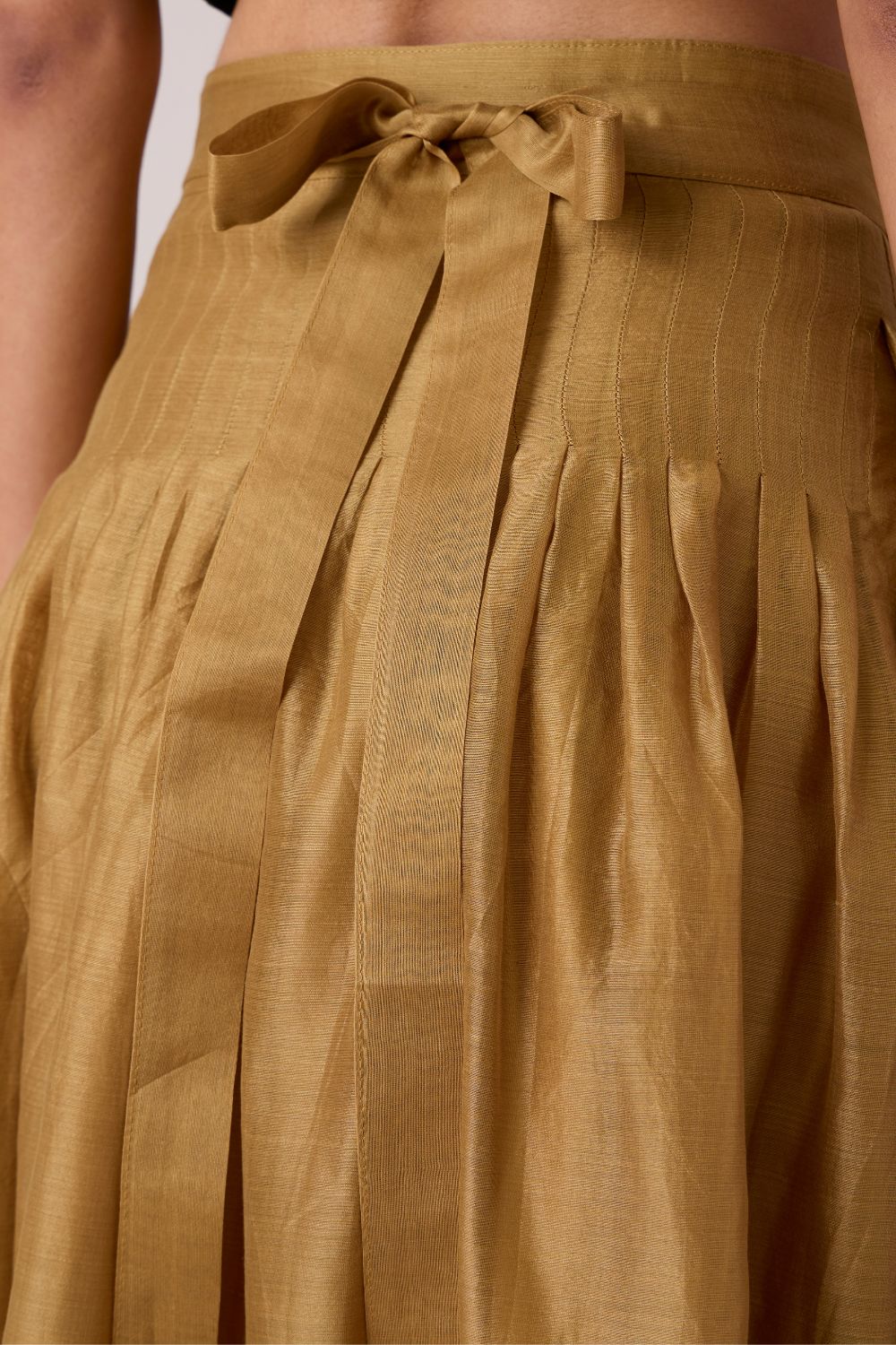 Tereza Yellow Handwoven Wrap Skirt