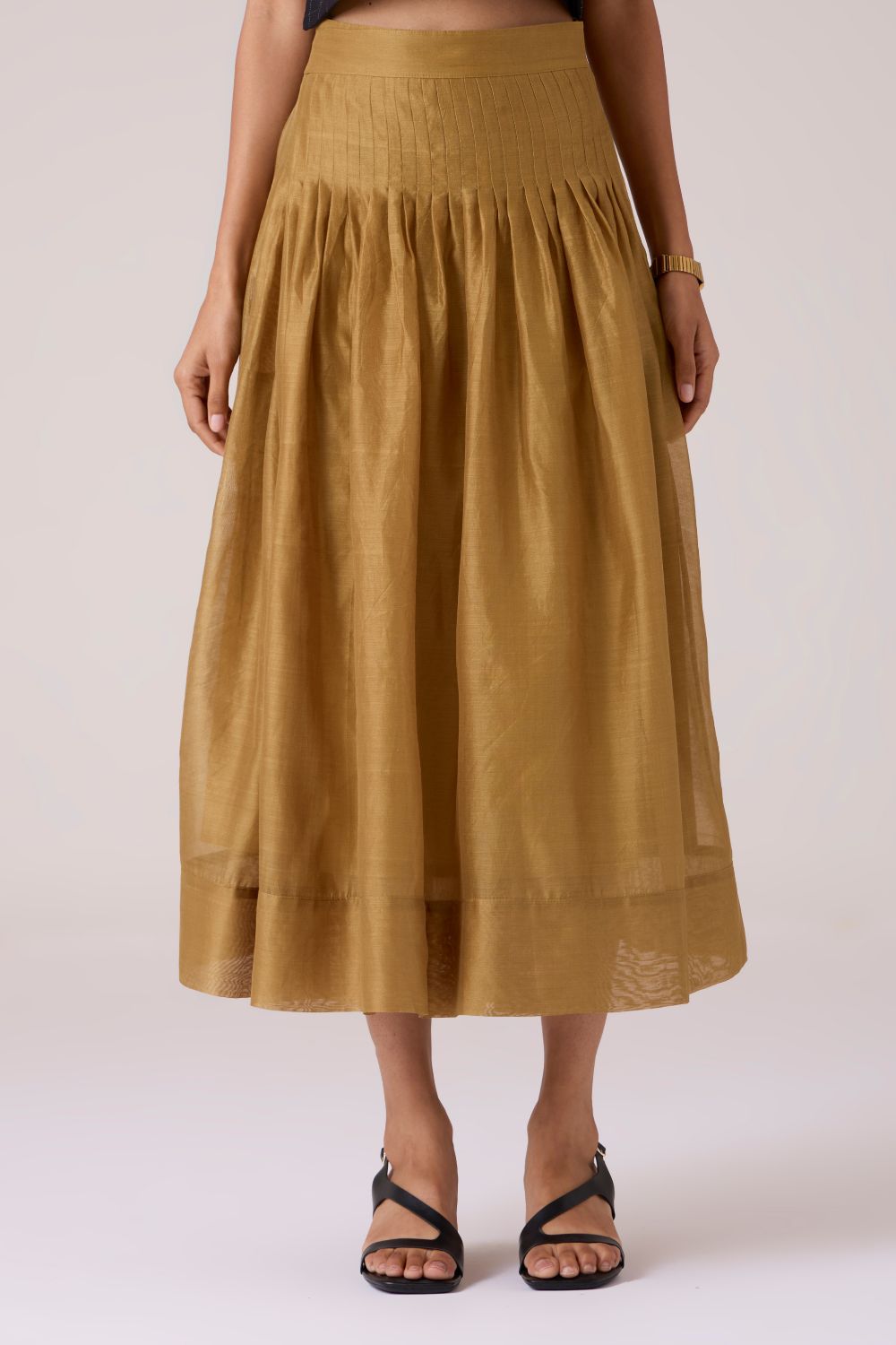 Tereza Yellow Handwoven Wrap Skirt