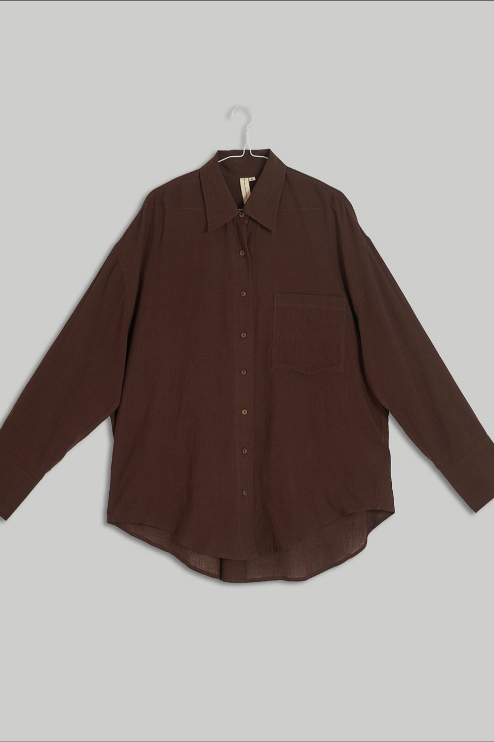 The Chocolate Brown Button-Down Shirt