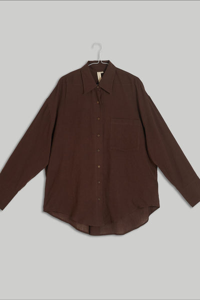 The Chocolate Brown Button-Down Shirt