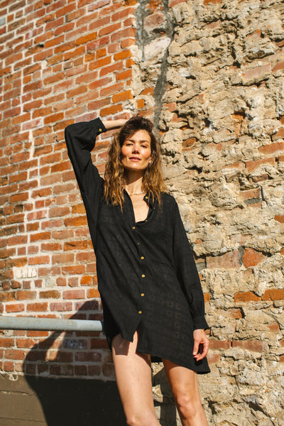 The Classic Artist Smock-Black