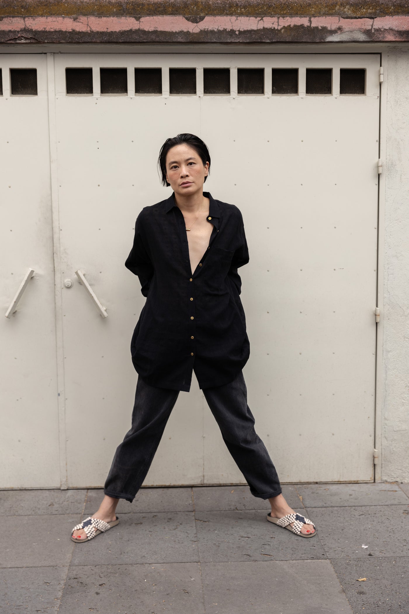 The Classic Artist Smock-Black