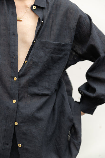 The Classic Artist Smock-Black