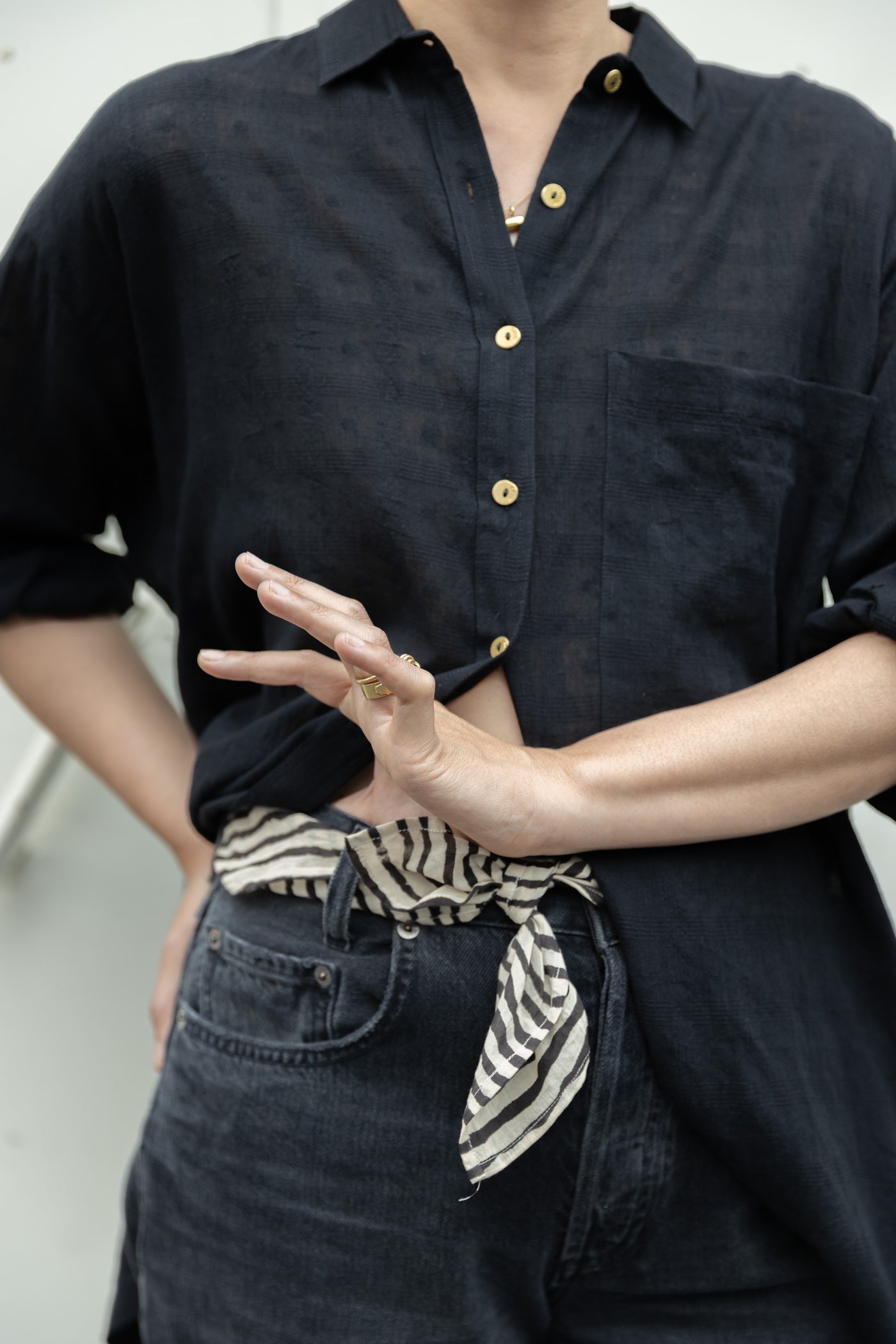 The Classic Artist Smock-Black