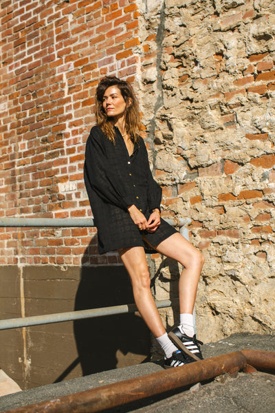 The Classic Artist Smock-Black