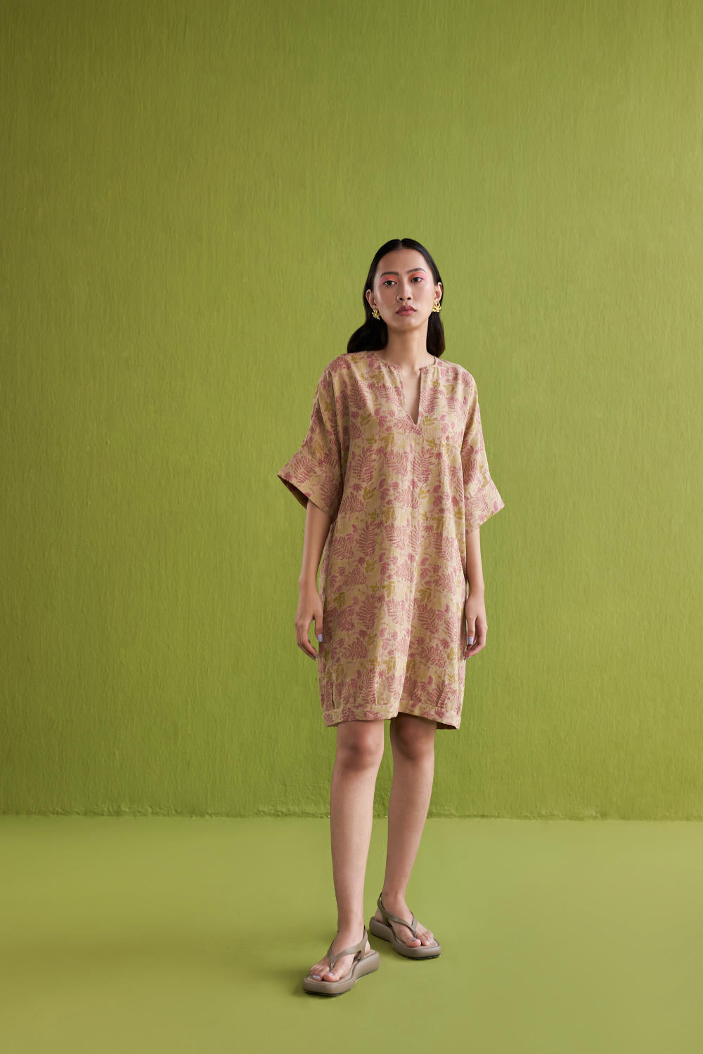 The Fern Handwoven Printed Dress