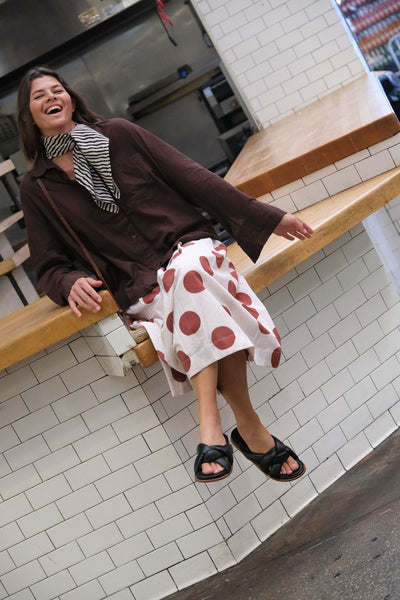 The Joy Skirt – Polka Rust