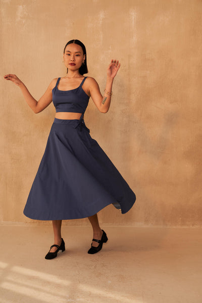 The Joyful Organic Cotton Midi Skirt